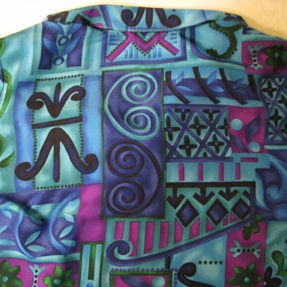 Vintage Truffles Abstract Geometric Hawaiian Shirt - Picture 5 of 6